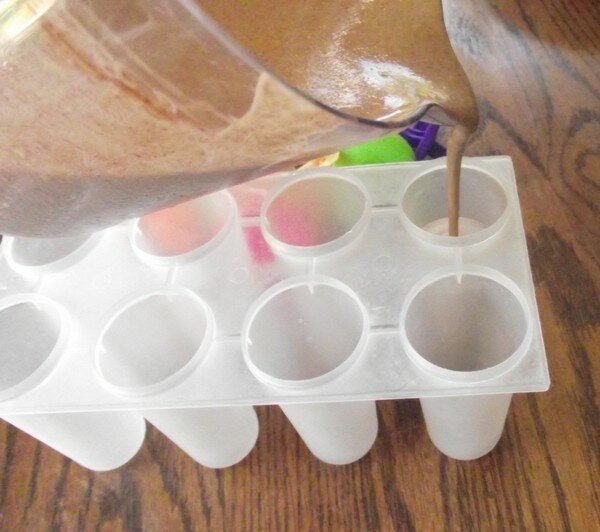 chocolate yogurt popsicles